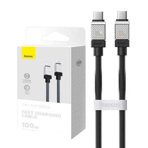 Kup Kábel Baseus CoolPlay USB-C/USB-C 100W, 1m (fekete) - BSU4522 - {ean13} - Sklep Home Screen