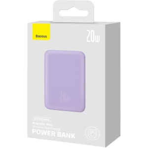 Powerbank Baseus Magnetic Mini 10000mAh 20W (fioletowy)