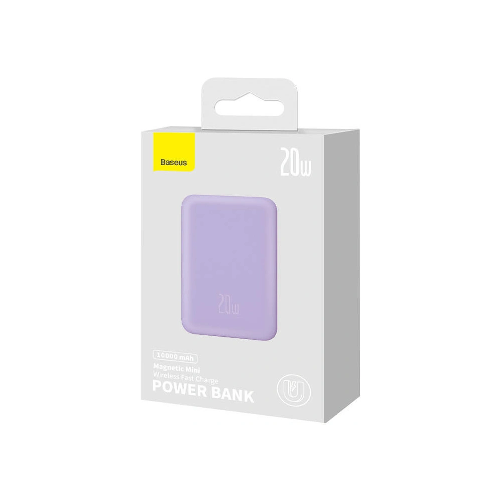 Powerbank Baseus Magnetic Mini 10000mAh 20W (fioletowy)