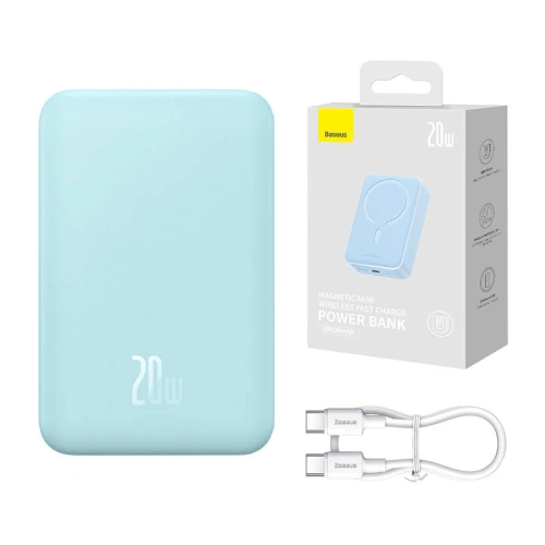 Kup Baseus Powerbank Magnetic Mini 20000mAh 20W (blau) - BSU4529 - {ean13} - Sklep Home Screen