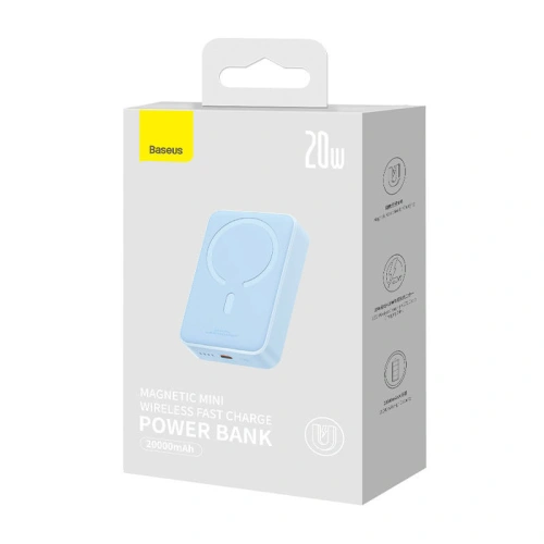Kup Baseus Powerbank Magnetic Mini 20000mAh 20W (blau) - BSU4529 - {ean13} - Sklep Home Screen