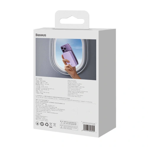 Kup Powerbank Baseus Magnetic Mini 20000mAh 20W (fioletowy) - BSU4530 - {ean13} - Sklep Home Screen
