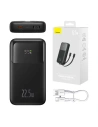Powerbank Baseus Comet 10000mAh 22.5W + USB-A/USB-C kábel (fekete)