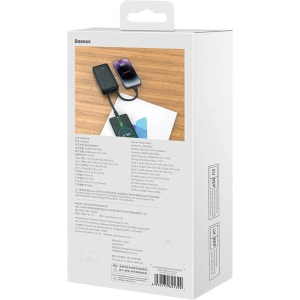 Powerbank Baseus Comet 20000mAh 22.5W + kabel USB-A/USB-C (czarny)