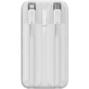 Powerbank Baseus Comet 20000mAh 22.5W + kabel USB-A/USB-C (biały)
