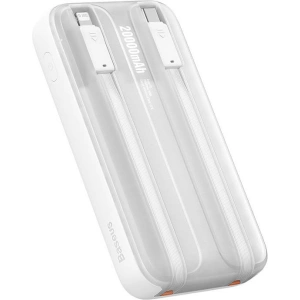 Powerbank Baseus Comet 20000mAh 22.5W + kabel USB-A/USB-C (biały)