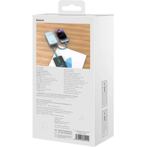 Powerbank Baseus Comet 20000mAh 22.5W + kabel USB-A/USB-C (niebieski)
