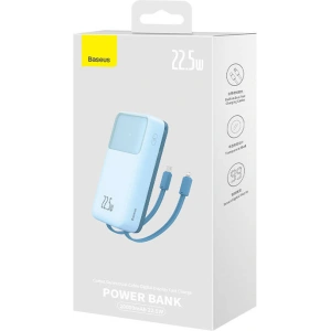 Powerbank Baseus Comet 20000mAh 22.5W + kabel USB-A/USB-C (niebieski)
