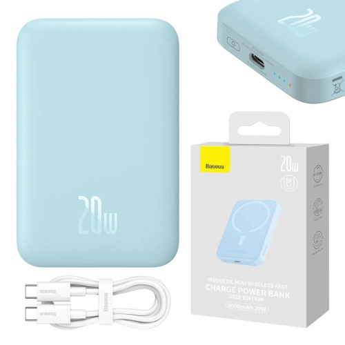 Kup Powerbank Baseus Magnetic Mini 6000mAh 20W (kék) - BSU4538 - {ean13} - Sklep Home Screen