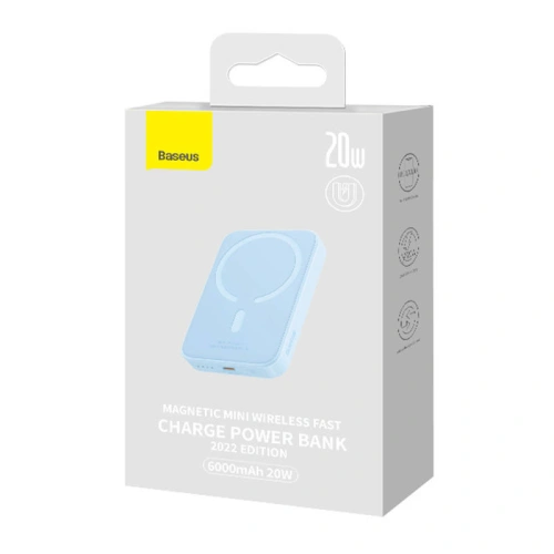 Kup Powerbank Baseus Magnetic Mini 6000mAh 20W (modrý) - BSU4538 - {ean13} - Sklep Home Screen