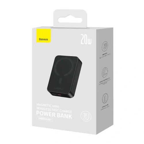 Kup Powerbank Baseus Magnetic Mini 20000mAh 20W (czarny) - BSU4541 - {ean13} - Sklep Home Screen