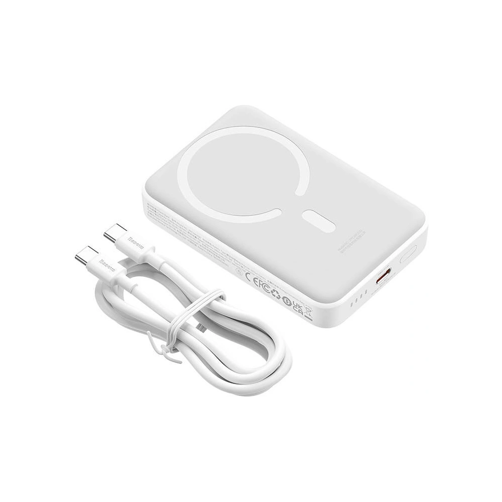 Powerbank Baseus Magnetic Mini 10000mAh 30W (biały)
