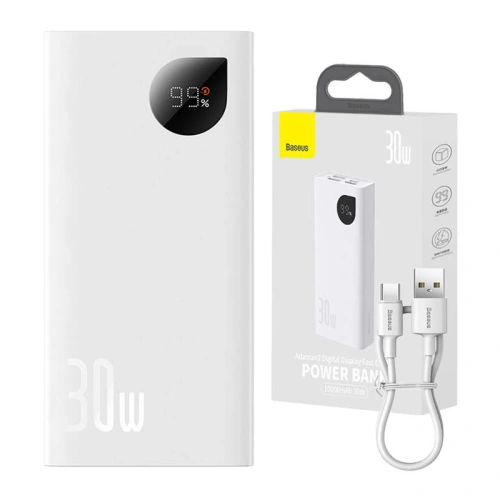 Kup Baseus Powerbank Adaman2 10000mAh 30W (weiß) - BSU4547 - {ean13} - Sklep Home Screen
