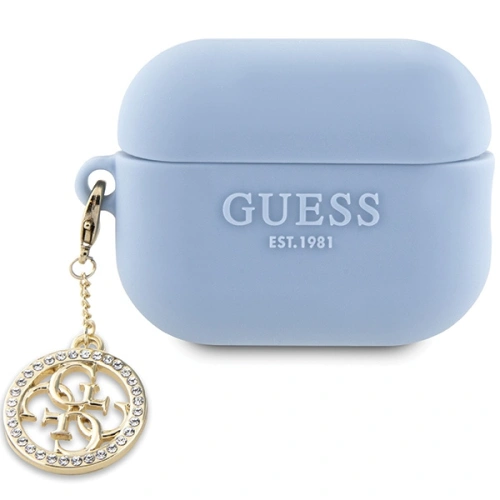 Kup Etui Guess GUAP23DSLGHDB Apple AirPods Pro 2 kryt modrý/blue 3D gumový 4G diamantový přívěsek - GUE2675 - {ean13} - Sklep Home Screen