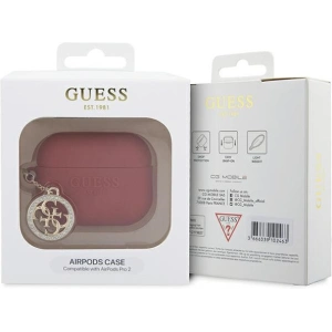 Buy Guess GUAP23DSLGHDF Apple AirPods Pro 2 cover fuschia 3D Rubber 4G Diamond Charm - GUE2676 - {ean13} - Home Screen Store Europe