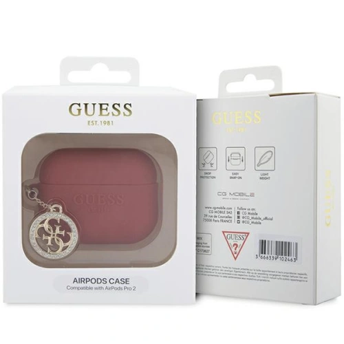 Kup Guess Apple Fall GUAP23DSLGHDF AirPods Pro 2 Abdeckung rot/fuschia 3D Gummi 4G Diamond Charm - GUE2676 - {ean13} - Sklep Home Screen