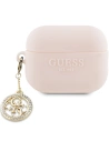 Guess Apple Hülle GUAP23DSLGHDP AirPods Pro 2 Abdeckung rosa/rosa 3D Gummi 4G Diamond Charm
