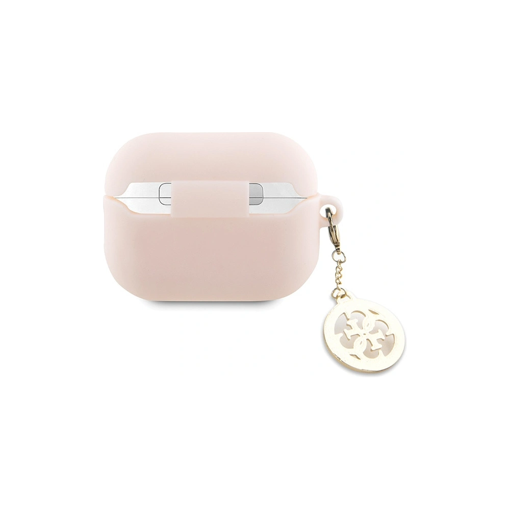 Etui Guess GUAP23DSLGHDP Apple AirPods Pro 2 cover różowy/pink 3D Rubber 4G Diamond Charm
