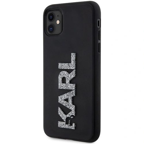 Buy Karl Lagerfeld KLHCN613DMBKCK Apple iPhone 11/XR black hardcase 3D Rubber Glitter Logo - KLD1604 - {ean13} - Home Screen Store Europe