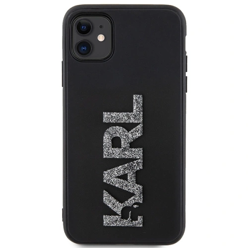 Buy Karl Lagerfeld KLHCN613DMBKCK Apple iPhone 11/XR black hardcase 3D Rubber Glitter Logo - KLD1604 - {ean13} - Home Screen Store Europe