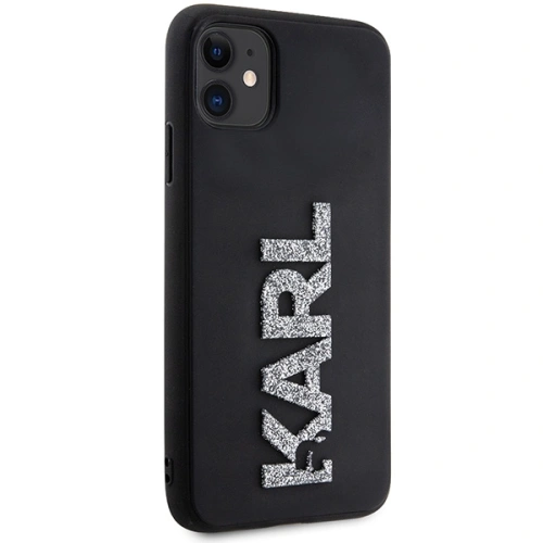 Buy Karl Lagerfeld KLHCN613DMBKCK Apple iPhone 11/XR black hardcase 3D Rubber Glitter Logo - KLD1604 - {ean13} - Home Screen Store Europe