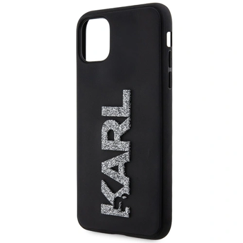 Buy Karl Lagerfeld KLHCN613DMBKCK Apple iPhone 11/XR black hardcase 3D Rubber Glitter Logo - KLD1604 - {ean13} - Home Screen Store Europe