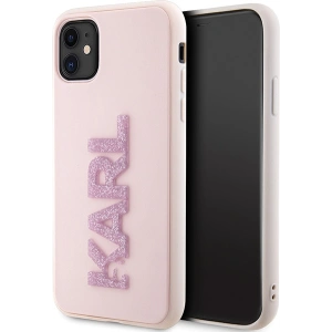 Kup Etui Karl Lagerfeld KLHCN613DMBKCP Apple iPhone 11/XR różowy/pink hardcase 3D Rubber Glitter Logo - KLD1605 - {ean13} - Sklep Home Screen