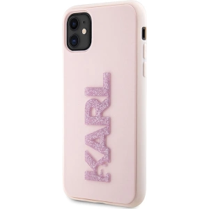 Kup Etui Karl Lagerfeld KLHCN613DMBKCP Apple iPhone 11/XR różowy/pink hardcase 3D Rubber Glitter Logo - KLD1605 - {ean13} - Sklep Home Screen