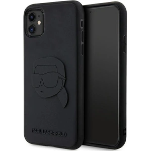 Kup Karl Lagerfeld Apple Tasche KLHCN613DRKNK iPhone 11/XR schwarz/schwarz Hartschale Gummi Karl Head 3D - KLD1606 - {ean13} - Sklep Home Screen