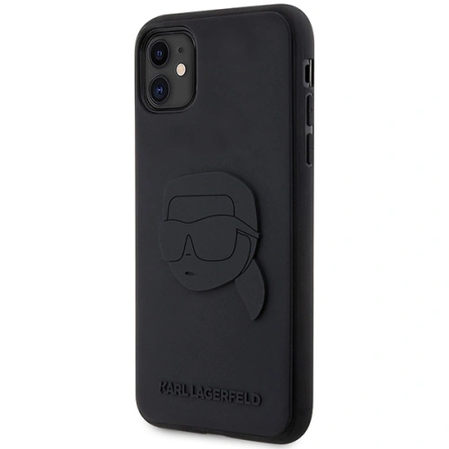 Buy Karl Lagerfeld KLHCN613DRKNK Apple iPhone 11/XR black hardcase Rubber Karl Head 3D - KLD1606 - {ean13} - Home Screen Store Europe