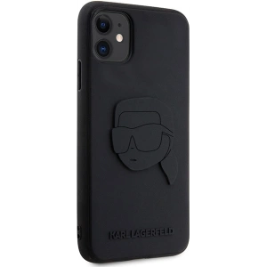Kup Karl Lagerfeld Apple Tasche KLHCN613DRKNK iPhone 11/XR schwarz/schwarz Hartschale Gummi Karl Head 3D - KLD1606 - {ean13} - Sklep Home Screen