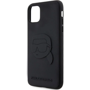 Kup Karl Lagerfeld Apple Tasche KLHCN613DRKNK iPhone 11/XR schwarz/schwarz Hartschale Gummi Karl Head 3D - KLD1606 - {ean13} - Sklep Home Screen
