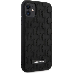 Kup Karl Lagerfeld Apple Tasche KLHCN61RUPKLPK iPhone 11/XR Hartschale schwarz/schwarz 3D Monogram - KLD1607 - {ean13} - Sklep Home Screen