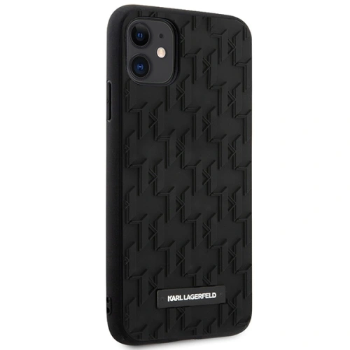Kup Karl Lagerfeld Apple Caz KLHCN61RUPKLPK iPhone 11/XR hardcase negru/negru 3D Monogram - KLD1607 - {ean13} - Sklep Home Screen