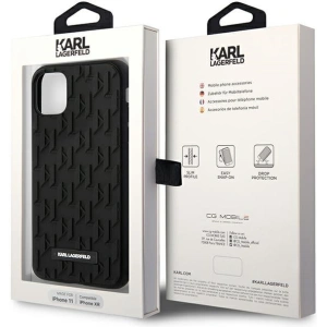 Buy Karl Lagerfeld KLHCN61RUPKLPK Apple iPhone 11/XR hardcase black 3D Monogram - KLD1607 - {ean13} - Home Screen Store Europe