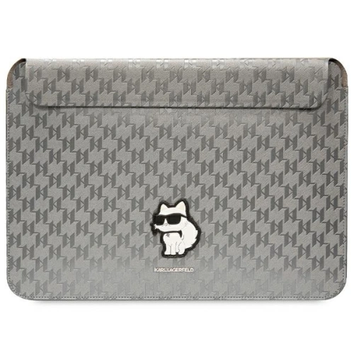 Buy Karl Lagerfeld Sleeve KLCS14SAKHPCG 14 inch silver Saffiano Monogram Choupette - KLD1608 - {ean13} - Home Screen Store Europe