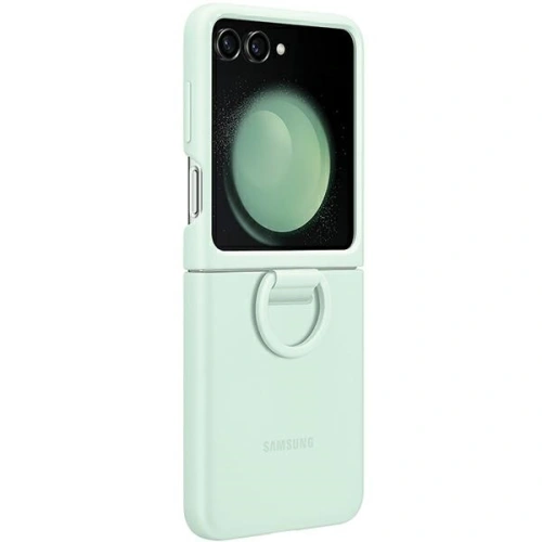 Kup Etui Samsung Galaxy Z Flip 5 EF-PF731TMEGWW zelený/ocean green silikonový kryt s kroužkem - SMG922 - {ean13} - Sklep Home Screen