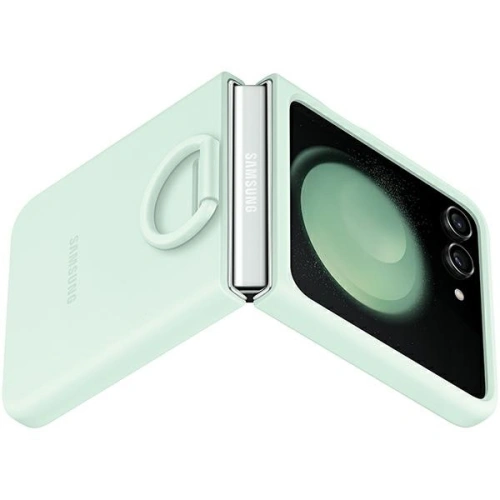 Kup Etui Samsung Galaxy Z Flip 5 EF-PF731TMEGWW zelený/ocean green silikonový kryt s kroužkem - SMG922 - {ean13} - Sklep Home Screen