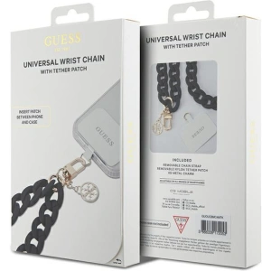 Kup Pasek Guess GUOUCBMC4MK Universal Big Hand Strap czarny/black Acrylic 4G Charm - GUE2680 - {ean13} - Sklep Home Screen