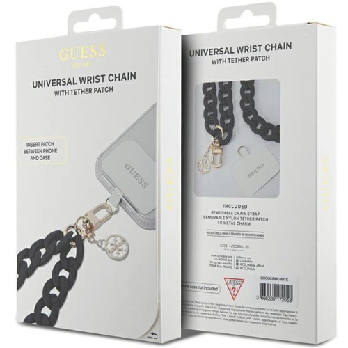 Kup Guess Curea GUOUCBMC4MK Universal Big Hand Strap negru / negru Acrilic 4G Charm - GUE2680 - {ean13} - Sklep Home Screen