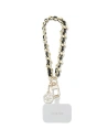 Guess Curea GUOUCHSAMC4K Curea de mână universală negru/negru Lanț Saffiano 4G Charm