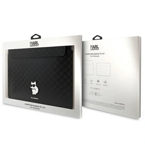 Kup Karl Lagerfeld Kofferhülle KLCS14SAKHPCK 14 Zoll schwarz/schwarz Saffiano Monogram Choupette - KLD1609 - {ean13} - Sklep Home Screen