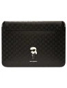 Etui Karl Lagerfeld Sleeve KLCS14SAKHPKK 14 palců černý/black Saffiano Monogram Ikonik