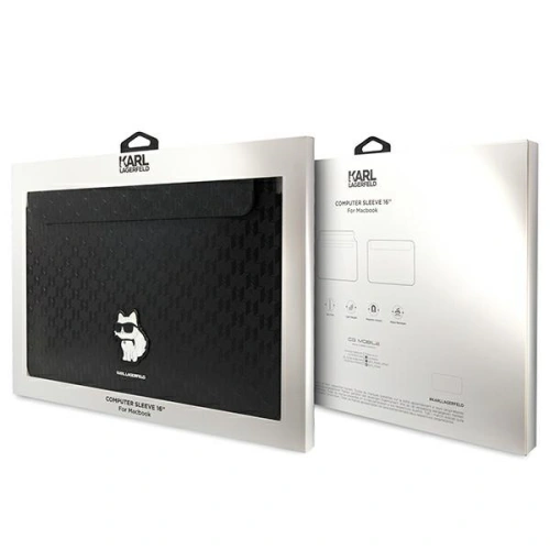 Kup Karl Lagerfeld Kofferhülle KLCS16SAKHPCK 16 Zoll schwarz/schwarz Saffiano Monogram Choupette - KLD1612 - {ean13} - Sklep Home Screen