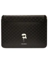 Etui Karl Lagerfeld Sleeve KLCS16SAKHPKK 16 palců černý/black Saffiano Monogram Ikonik