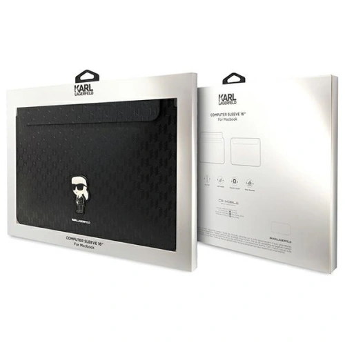 Kup Etui Karl Lagerfeld Sleeve KLCS16SAKHPKK 16 palců černý/black Saffiano Monogram Ikonik - KLD1613 - {ean13} - Sklep Home Screen
