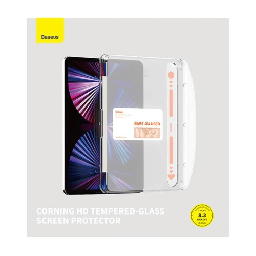 Kup Baseus Apple Gehärtetes Glas iPad mini 2021 (6. Generation) / iPad mini 8.3" 2024 7gen - BSU4550 - {ean13} - Sklep Home Screen