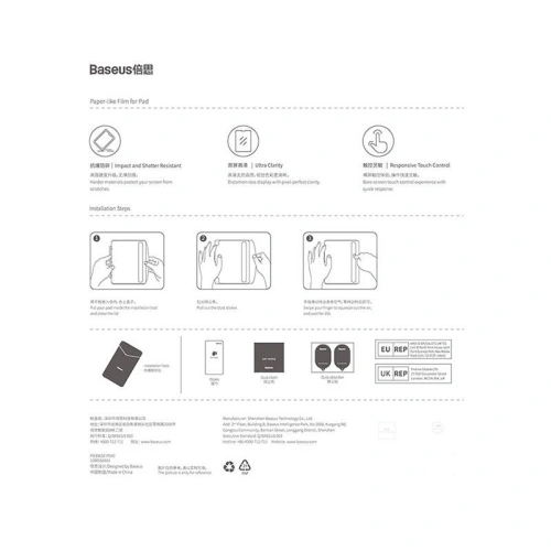 Kup Szkło hartowane Baseus Apple iPad mini 2021 (6. generacji) / iPad mini 8.3" 2024 (7. generacji) - BSU4550 - {ean13} - Sklep Home Screen