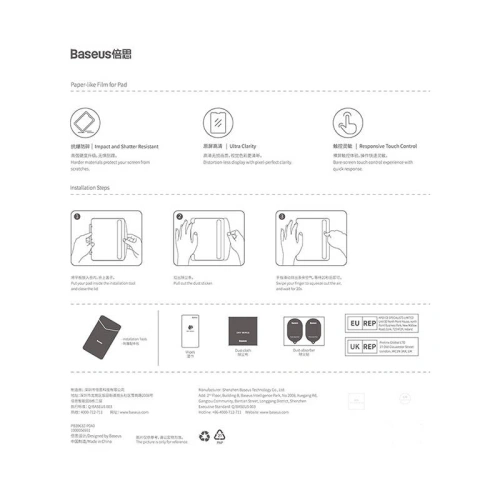 Buy Baseus Apple iPad Air 10.9 2020/2022 (4. i 5. gen) / iPad Pro 11 2018/2020/2021/2022 (1., 2., 3. i 4. gen) / iPad Air 11 2024 (6 gen) - BSU4553 - {ean13} - Home Screen Store Europe