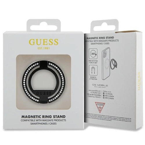 Kup Guess Suport pentru deget MagSafe Ring Stand GUMRSALDGK negru/negru Strass - GUE2686 - {ean13} - Sklep Home Screen